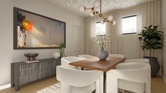 Organic Modern Dining Room by Havenly Interior Designer Sofia