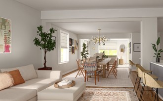 Contemporary, Modern, Eclectic Dining Room by Havenly Interior Designer Michelle