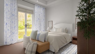 Bohemian, Coastal, Farmhouse, Rustic, Transitional Bedroom by Havenly Interior Designer Kimberly