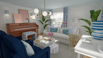 Contemporary, Coastal, Classic Coastal, Traditional Charm Living Room by Havenly Interior Designer Tiffany