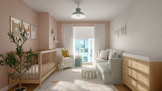 Scandinavian, Midcentury Scandi Nursery by Havenly Interior Designer Sol