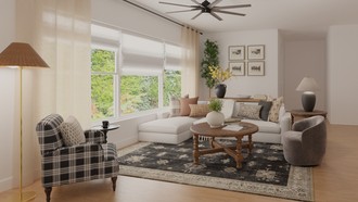 Modern Cottage Living Room by Havenly Interior Designer Tania