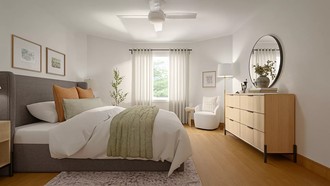 Midcentury Modern, Scandinavian Bedroom by Havenly Interior Designer Mariel