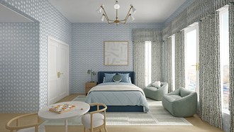 Midcentury Scandi Bedroom by Havenly Interior Designer Sofia