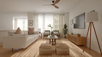 Organic Modern Living Room by Havenly Interior Designer Felipe