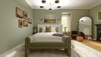 Eclectic Bedroom by Havenly Interior Designer Maria