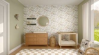 Contemporary, Bohemian, Farmhouse, Scandinavian, Organic Modern Nursery by Havenly Interior Designer Blanca