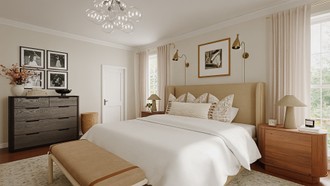 Inspired Modern, Organic Modern, Warm Transitional Bedroom by Havenly Interior Designer Linda