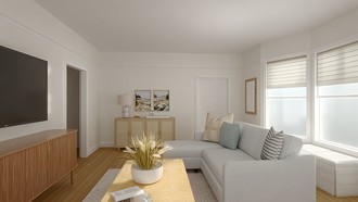 Coastal Living Room by Havenly Interior Designer Ann