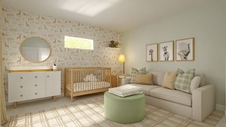 Preppy, Scandinavian, Organic Modern Nursery by Havenly Interior Designer Constanza