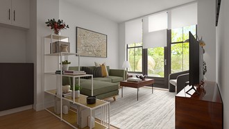 Minimal Living Room by Havenly Interior Designer Valeria