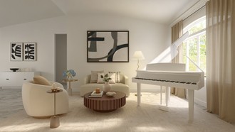 Parisian Modern, Warm Transitional Living Room by Havenly Interior Designer Ciria