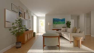 Contemporary Living Room by Havenly Interior Designer Erika