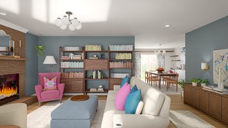 Eclectic, Artful Eclectic Living Room by Havenly Interior Designer Sloan
