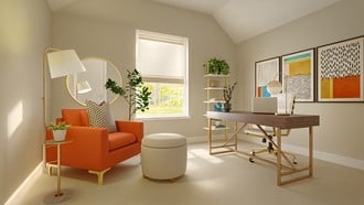 Midcentury Modern Office by Havenly Interior Designer Blanca