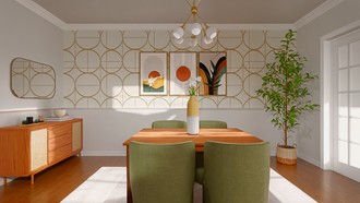 Midcentury Modern Dining Room by Havenly Interior Designer Gabriela