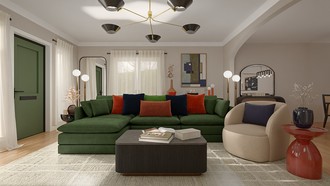 Eclectic, Midcentury Modern Living Room by Havenly Interior Designer Maria