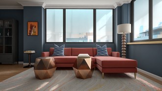 Contemporary, Modern, Eclectic Living Room by Havenly Interior Designer Regina
