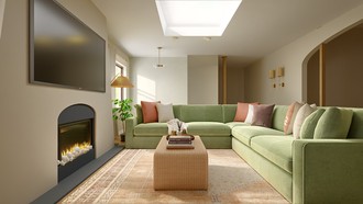 Organic Modern Living Room by Havenly Interior Designer Paula