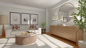 Transitional, Classic Contemporary Living Room by Havenly Interior Designer Barbara