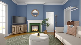 Contemporary, Transitional, Midcentury Modern, Minimal, Organic Modern, California Cool, Warm Transitional Living Room by Havenly Interior Designer Annaliese
