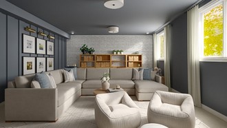 Farmhouse, Transitional Playroom by Havenly Interior Designer Martha