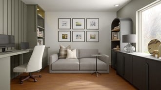Industrial, Farmhouse Office by Havenly Interior Designer Martha