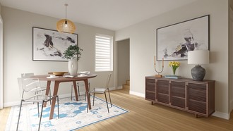 Contemporary, Eclectic Dining Room by Havenly Interior Designer Gabriela