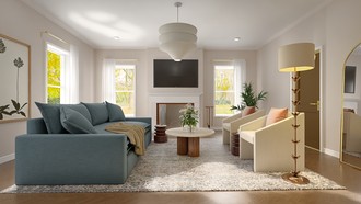 Transitional Living Room by Havenly Interior Designer Sebastian