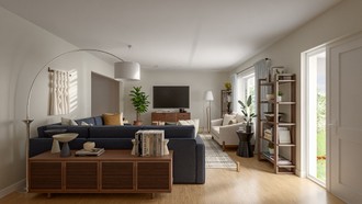 Midcentury Modern, Midcentury Scandi, Organic Modern Living Room by Havenly Interior Designer Maria