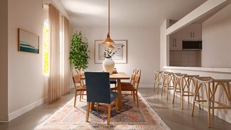 Coastal, Transitional Dining Room by Havenly Interior Designer Gabriela