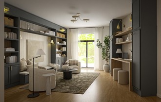 Modern, Classic, Traditional, Rustic, Transitional, Organic Modern, New Classic, Modern Cottage, Traditional Charm Living Room by Havenly Interior Designer Camila