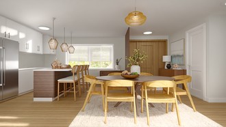 Contemporary, Coastal Dining Room by Havenly Interior Designer Karina