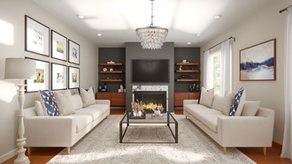 Transitional, Classic Contemporary, Contemporary Luxe Living Room by Havenly Interior Designer Shadnaz