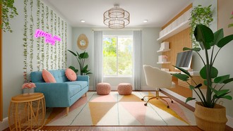 Bohemian Office by Havenly Interior Designer Bertha