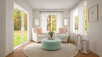 Coastal, Transitional Living Room by Havenly Interior Designer Constanza