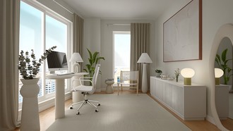 Modern, Minimal Office by Havenly Interior Designer Juan