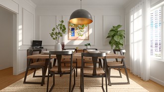 Eclectic, Organic Modern Dining Room by Havenly Interior Designer Candida