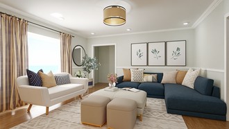 Scandinavian, California Cool Living Room by Havenly Interior Designer Shadnaz
