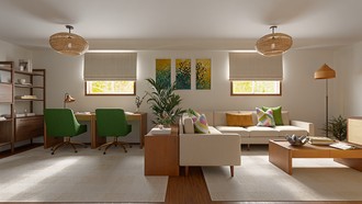 Eclectic Office by Havenly Interior Designer Valeria