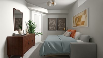 Midcentury Modern Bedroom by Havenly Interior Designer Valeria