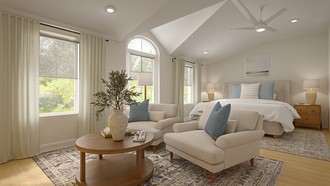 Classic Contemporary, Organic Modern, Warm Transitional Bedroom by Havenly Interior Designer Katie