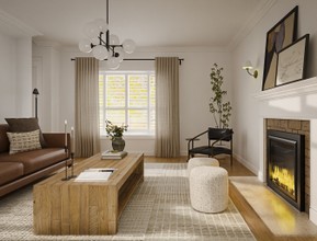 Organic Modern Living Room by Havenly Interior Designer Camila