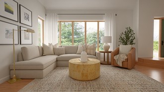 Transitional Living Room by Havenly Interior Designer Morgan