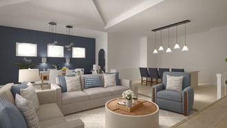 Modern, Classic, Coastal Living Room by Havenly Interior Designer Tracy