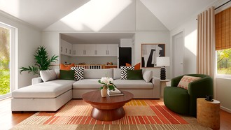 Modern, Midcentury Modern Living Room by Havenly Interior Designer Gabriela