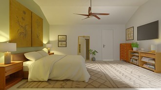 Vintage, Global, Organic Modern, Warm Transitional, Traditional Charm Bedroom by Havenly Interior Designer Annaliese