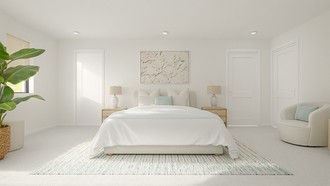 Bohemian, Coastal, Preppy Bedroom by Havenly Interior Designer Bertha