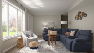 Classic, Eclectic, Transitional Living Room by Havenly Interior Designer Gabriela