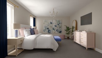 Classic, Glam, Transitional, Minimal, Modern Cottage, Traditional Charm Bedroom by Havenly Interior Designer Annaliese